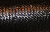 Läderimitation - 5 mm, svart med ormskinnsmönster