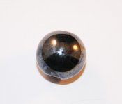 Porslinspärlor - 18 mm, svart/brun med glans