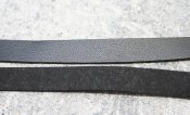 Platt läderimitation - 10x1,5 mm, svart