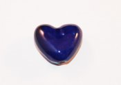 Blått porslinshjärta-18 mm
