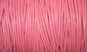 Äkta läderband - 2 mm, rosa