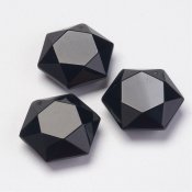 Hexagon hänge svart obsidian