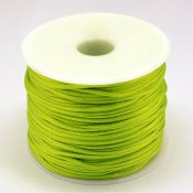 Smyckestråd nylon 1,5 mm mörk limegrön