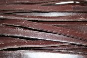 Platt läderband-Mörkbrunt, 10 mm