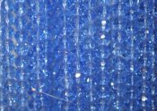 Facetterade glaspärlor - 6 mm, ljusblå