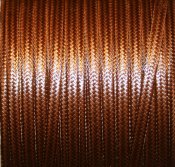 Platt läderimitation - 3 mm, brunt med ormskinnsmönster