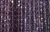 Facetterade glaspärlor - 8 mm, lila
