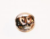 Svart, glittrig coin-20 mm