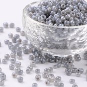 Seed Beads - 4 mm, grå