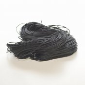Bunt med vaxad bomullstråd - 1 mm, svart