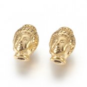 Rostfritt stål - guldfärgad pärla, buddha