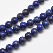 Halvädelstenspärlor lapis lazuli 8 mm