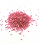 Seed Beads - 2 mm, rosa silver lined