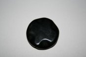Ädelstenspärla - coin, blackstone 30 mm