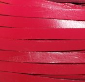Läderband 10x2,5mm, rödrosa, 1 m