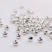 Antiksilverfärgade pärlor - 5 mm