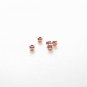 Roséfärgade pärlor - 4 mm, runda