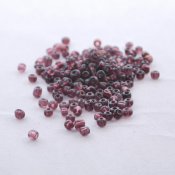 Seed beads - 4 mm, mörkt gammelrosa/lila