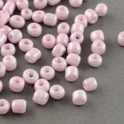 Seed beads 2 mm glansig ljusrosa