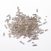 Seed beads stavar 6 mm silver genomskinlig
