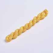 Smyckestråd nylon 1 mm gul