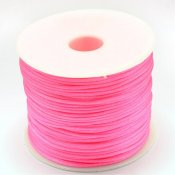 Smyckestråd nylon 1,5 mm stark rosa cerise