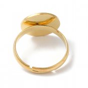 Rostfritt stål - guldfärgat, reglerbar fingerring