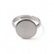 Rostfritt stål - reglerbar fingerring