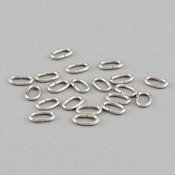 Ovala bindringar i rostfritt stål, 6,5x5 mm