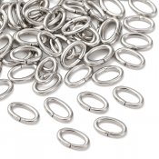 Ovala bindringar i rostfritt stål, 8x5 mm