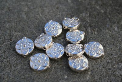 Mellandelar,blommig coin-10 st