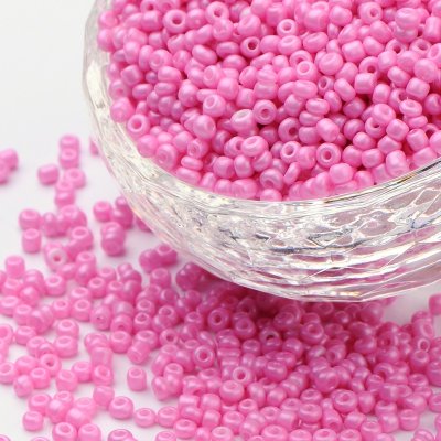 Seed Beads - 4 mm, rosa
