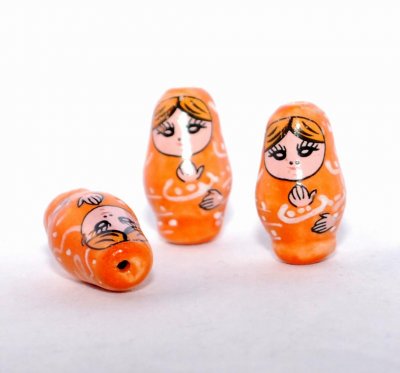 Babushka, orange, 2 st