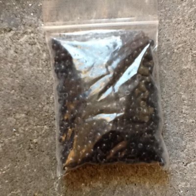 Seed Beads - 4 mm, svart 50 g
