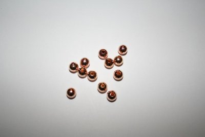 Guldfärgade pärlor - 6 mm, 14K plätering