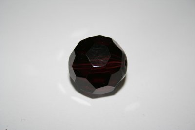 Kristallpärla, 20 mm-Vinröd