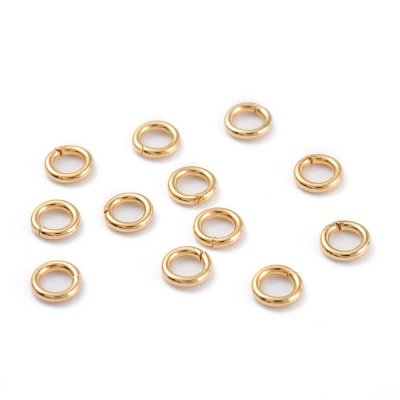 Rostfritt stål stainless steel guld bindringar 4x0,6 mm