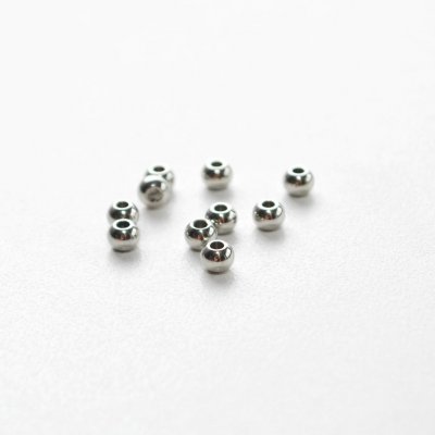 Rostfritt stål - pärlor med tyngd, 4x3 mm