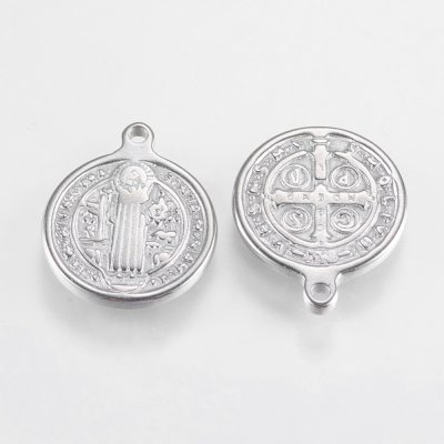 Rostfritt stål berlock saint benedict