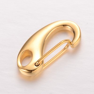 Rostfritt stål guld lås 21x10 mm