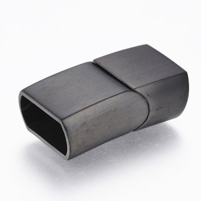 Rostfritt stål - mörkgrått, platt magnetlås, 23,5x13x8 mm