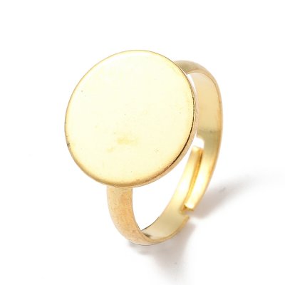 Rostfritt stål - guldfärgat, reglerbar fingerring
